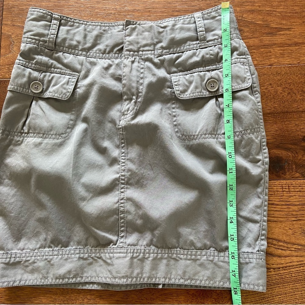 Y2K Gray Cargo Mini Skirt Low Rise Utility Indie Sleaze - Picture 9 of 11